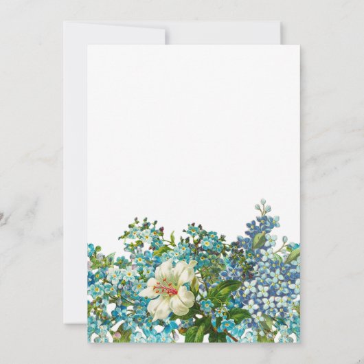 Vintage Baby-Carriage Baby-Dusche Einladung (Rückseite)