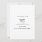 Vintage Baby Carriage Baby Shooter per Mail Einladung (Rückseite)