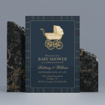 Vintage Baby Carriage Classic Baby Shower