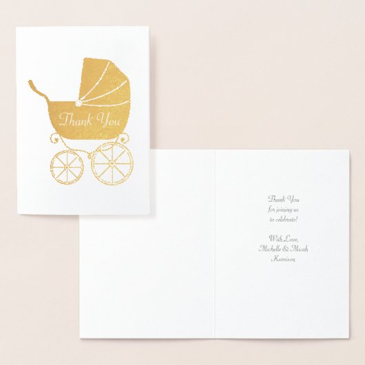 Vintage Baby Carriage Dusche schön Folienkarte (Anzeige)