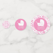 Vintage Baby Carriage Dusche schön Konfetti (Vorderseiten)