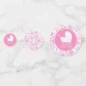 Vintage Baby Carriage Dusche schön Konfetti (Rückseiten)