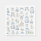 Vintage Baby Carriage French nursery Baby Shower Serviette (Vorderseite)