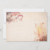 Vintage Baby-Dusche Einladung (Rückseite)