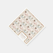 Vintage Baby-Dusche Serviette (Ecke)