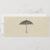 Vintage Baby-Duschen-Karten-Einladung III Einladung (Rückseite)