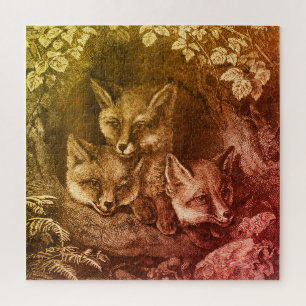 Vintage-Baby-Fuchs-Waldland Puzzle