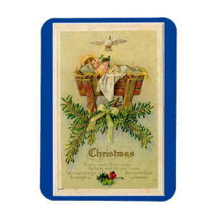 Vintage-Baby-Jesus-Biege-Magnet Magnet