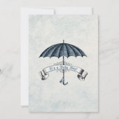 Vintage Baby-Jungen-Duschen-Einladung Einladung (Rückseite)