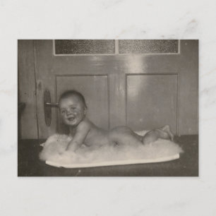 Vintage Baby Postkarte