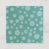 Vintage Babydusche Begleitkarte (Rückseite)