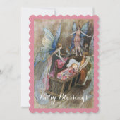 Vintage Babydusche Einladung (Vorderseite)