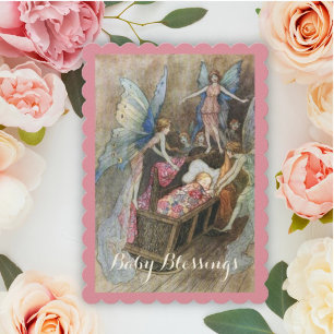 Vintage Babydusche Einladung