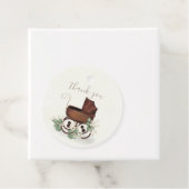 Vintage Babydusche Eukalyptus Floral Carriage Geschenkanhänger (Beispiel)