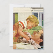 Vintage Babydusche für Männer, Mann-Dusche, Dadche Einladung (Vorderseite)