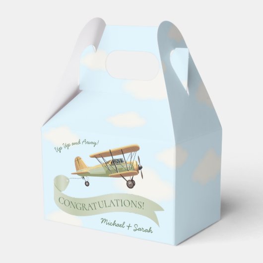 Vintage Babydusche Geschenkschachtel (Rückseite)