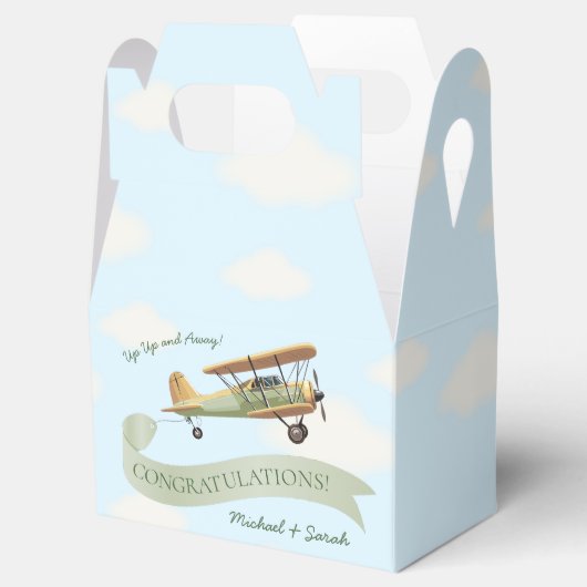 Vintage Babydusche Geschenkschachtel (Geöffnet)