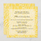 Vintage Babydusche, Jugendstil-Blumenmuster Einladung (Vorne/Hinten)