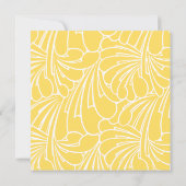 Vintage Babydusche, Jugendstil-Blumenmuster Einladung (Rückseite)