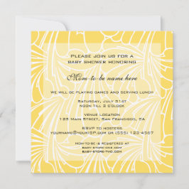 Vintage Babydusche, Jugendstil-Blumenmuster Einladung