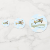 Vintage Babydusche Konfetti (Vorderseiten)