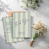 Vintage Babydusche mit dunkelblauen Retrostreifen