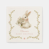 Vintage Babydusche Serviette (Vorderseite)