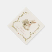 Vintage Babydusche Serviette (Ecke)