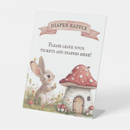 Vintage Babydusche Windelwindeln Sockelschild