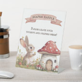 Vintage Babydusche Windelwindeln Sockelschild (In SItu)