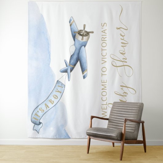 Vintage Babydusche XL Wandteppich (Beispiel)