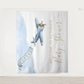 Vintage Babydusche XL Wandteppich (Vorderseite)