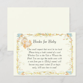 Vintage Babyduschenbücher für Babykarte Einladung