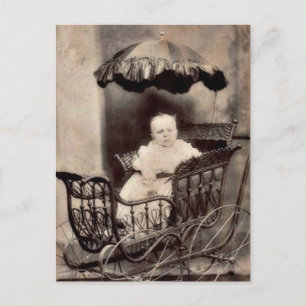 Vintage Babyfotografie Postkarte