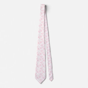 Vintage babyrosa elegante schicke Rosen floral Krawatte