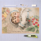 Vintage Babys Entpackungspapier für Postkarten Seidenpapier (Handwerk)