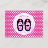 Vintage Babyschuhe Babydusche Windelwindeln Begleitkarte (Rückseite)