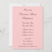 Vintage Babyträgt ~ Babydusche Einladung (Rückseite)