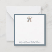 Vintage Babyträgt Mitteilungskarte (Vorderseite)