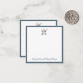 Vintage Babyträgt Mitteilungskarte (Vorderseite/Rückseite Beispiel)