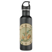Vintage Babyuhr für neue Jahre Edelstahlflasche (Vorderseite)