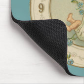 Vintage Babyuhr für neue Jahre Mousepad (Ecke)