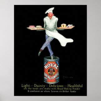 Vintage-Bäcker-Werbung Poster