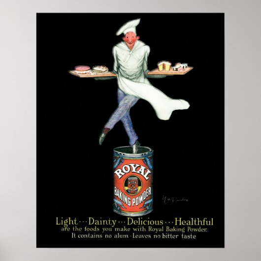 Vintage-Bäcker-Werbung Poster (Vorne)
