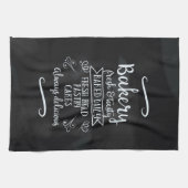 Vintage Bäckerei Brotkartentafel Geschirrtuch (Horizontal)