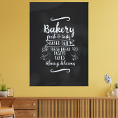Vintage Bäckerei Brotkartentafel Leinwanddruck (Insitu (Wohnzimmer))