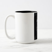 Vintage Bäckerei Brotkartentafel Zweifarbige Tasse (Links)