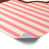 Vintage Bäckerei signieren Art Print. Poster (Ecke)