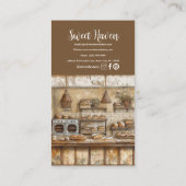 Vintage Bäckerei Visitenkarte (Rückseite)