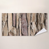 Vintage background texture old masonry stone brick badehandtuch (Badehandtuch)